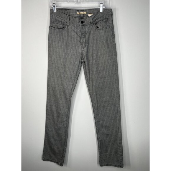 John Varvatos Star USA Soho Jeans Straight Leg Gray Striped Size 32